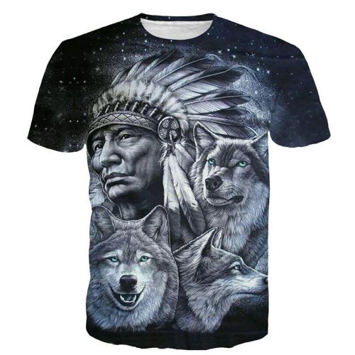Spiritual Native American Indian Wolf