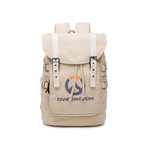 Game Overwatch Canvas Drawstring Backpack