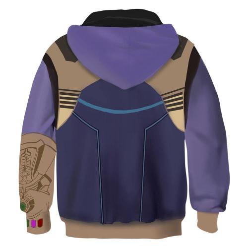 Kids Thanos Hoodies The Avengers Pullover 3D Print Jacket Sweatshirt