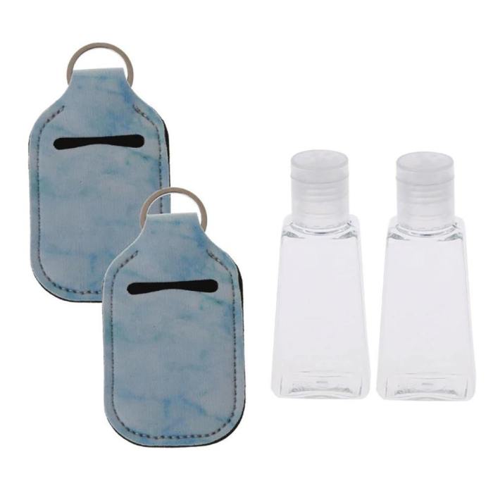 Portable Hand Sanitizer Keychain With Refillable Bottle