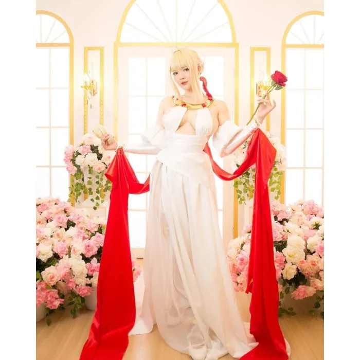 Fate Grand Order Saber Nero Claudius Dress Cosplay Costume