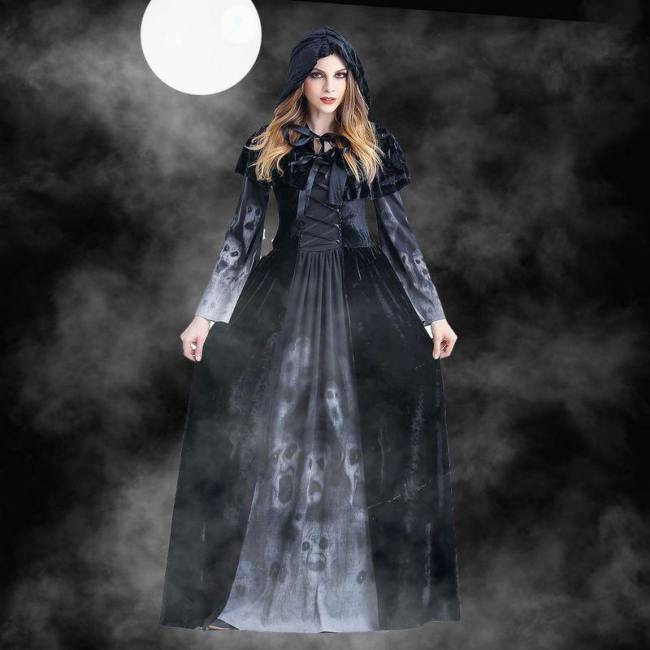 Halloween Adult Female Goddess Dress Horror Vampire Role Playing Clothing Bar Stage Costume