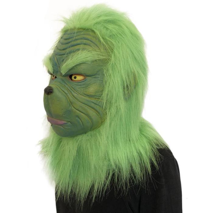 How The Grinch Stole Christmas Grinch Adult Latex Helmet Cosplay Accessories