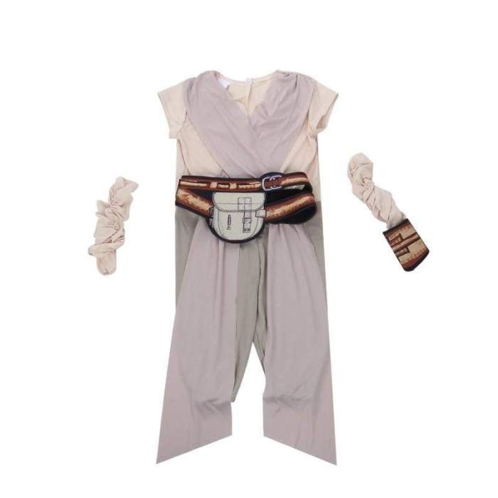 Child Rey Star Wars Costume New The Force Awakens Fancy Girls Classic Movie Charater Carnival Cosplay Halloween Costume