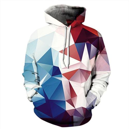 Geometric Abstract Graphic 3D Printed Pullover Sweatshirt
