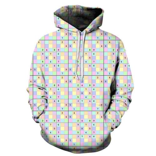 Colorful Sudoku 3D - Sweatshirt, Hoodie, Pullover