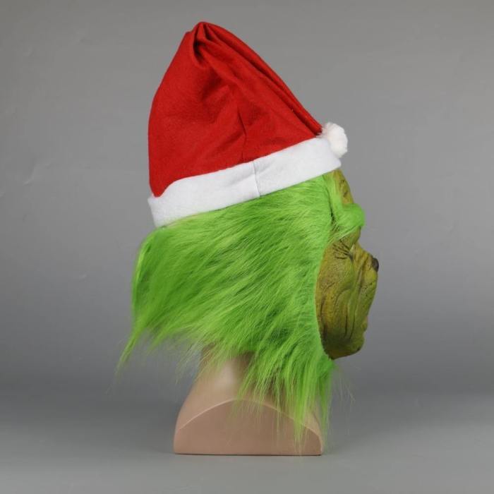 How The Grinch Stole Christmas Cosplay Mask Santa Claus Grinch Mask