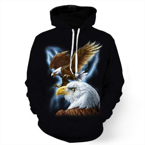 Majestic Eagle And Lightning Sweatshirt/Hoodie