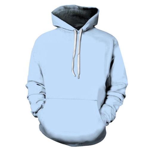 Powder Blue Color 3D - Sweatshirt, Hoodie, Pullover