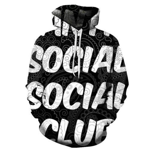 The Social Club 3D - Sweatshirt, Hoodie, Pullover