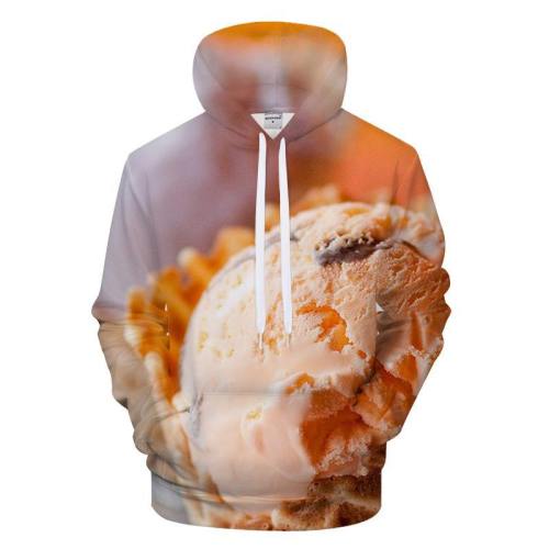 Peach Ice Cream 3D - Sweatshirt, Hoodie, Pullover