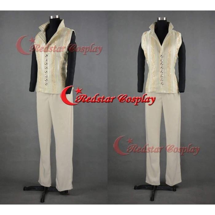 2015 Cinderella Cosplay Prince Charming Richard Madden Cosplay Costume Tuxedo Outfit Attire