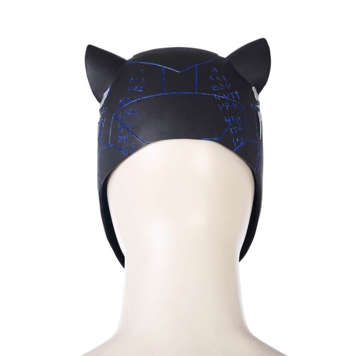 Black Panther Cosplay Costume With Blue Printing