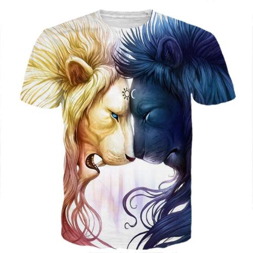 Fire And Ice Lion Shirt