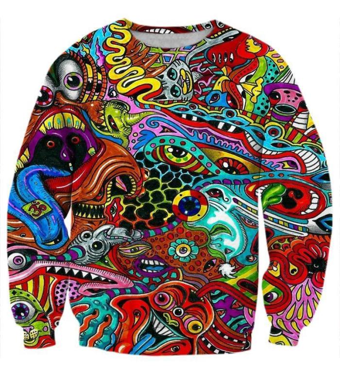 Psychedelic Doodle Sweatshirt/Hoodie