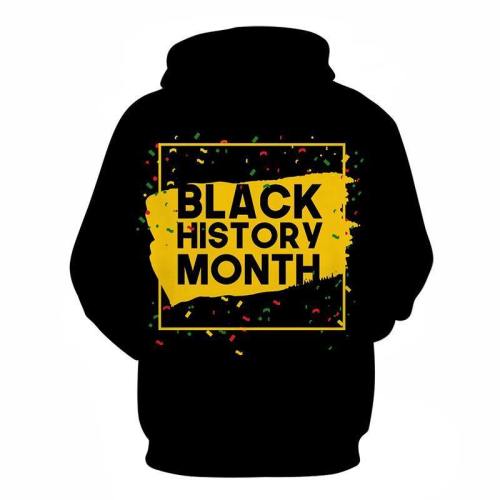 Black-Yellow Black History Month 3D - Sweatshirt, Hoodie, Pullover
