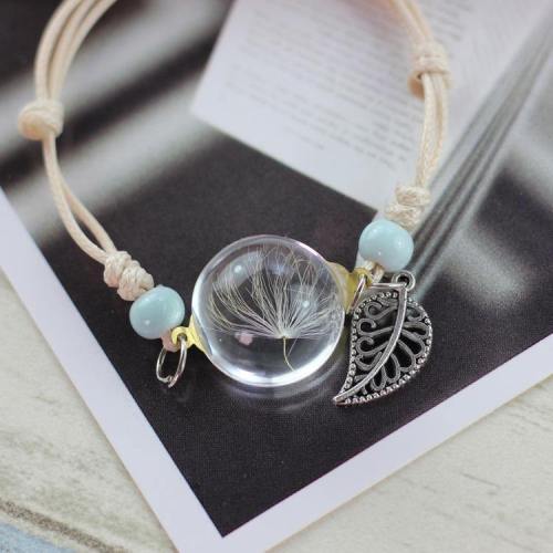Flower In Glass Charming Bracelet