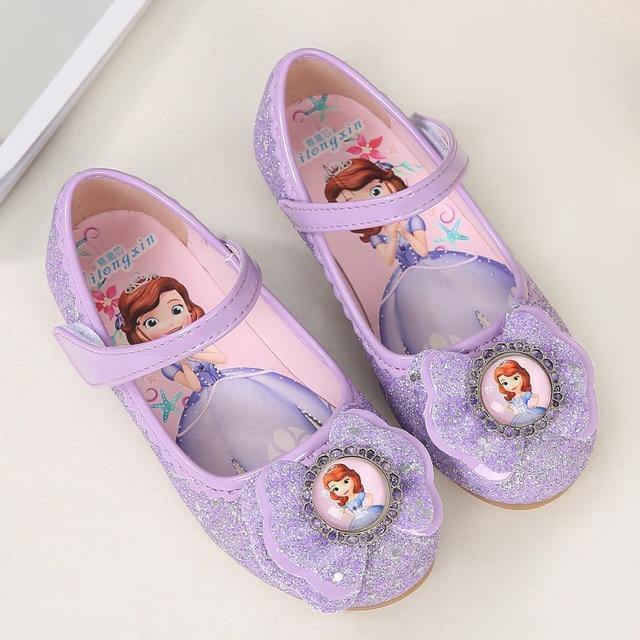 Elsa Shoes Girls Shoes Cartoon Sofia Elsa Anna Kids Sneakers Snow Queen Shoes For Girls Sandals Flat Casual Shoes