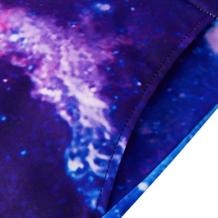 Men'S Rompers Zipper Galaxy Universe Space Printed Jumpsuits