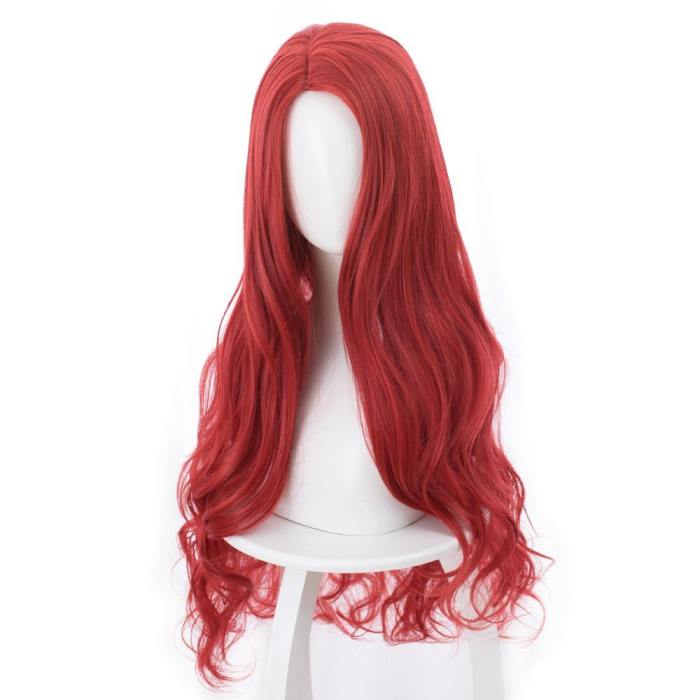 Aquaman Mera Cosplay Wig Red 85Cm
