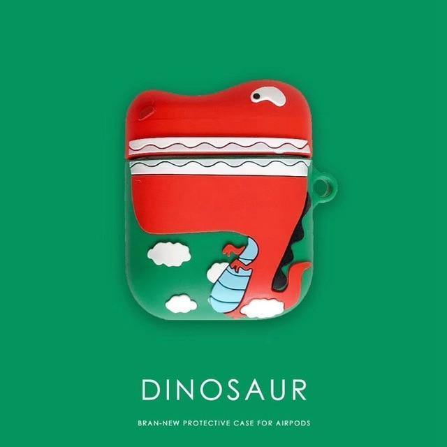 Cute Interactive Dinosaur Whale Cartoon Apple Airpods Protective Case Cover