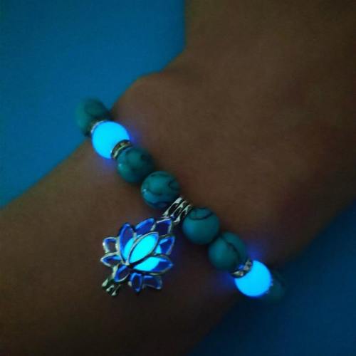 Glowing Lotus Bracelet