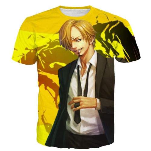 One Piece T-Shirt - Sanji Tee 3D Print T-Shirt