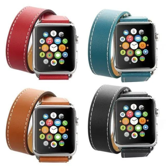 Apple Watch Leather Double Tour Watchband