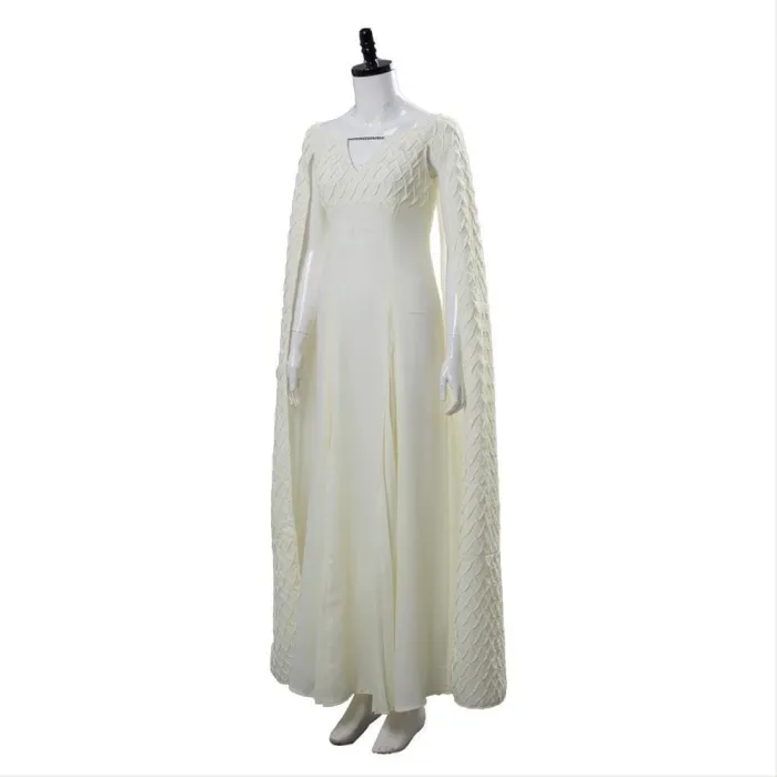 Game Of Thrones 5 Daenerys Targaryen Dress White Long Party Dress Ball Gowns