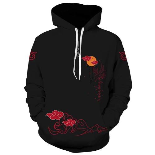 Unisex Uchiha Itachi Hoodies Naruto Pullover 3D Print Jacket Sweatshirt