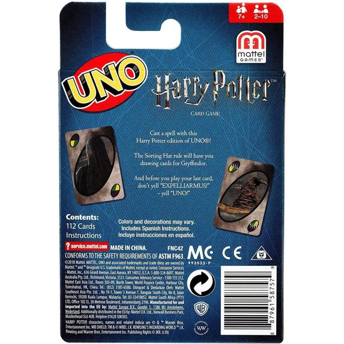 Uno Game Harry Potter Family Board Gift Box Playing Card
