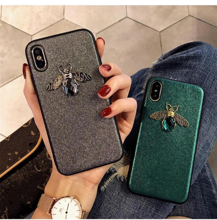3D Diamond Bee Glitter Phone Case