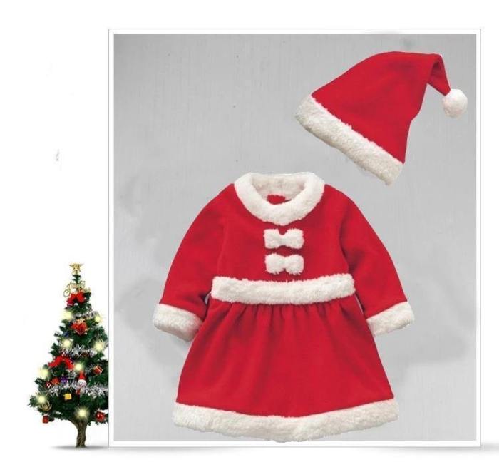 Halloween New Year Kids Santa Claus Cosplay Costume Carnival Party Christmas Toddler Girls Red Dress Baby Boys Xmas Clothing Set