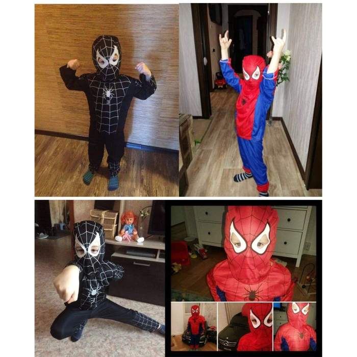Spider Man Children Clothing Sets Spiderman Halloween Party Cosplay Costume Kids Long Sleeve Super Hero Batman Suits