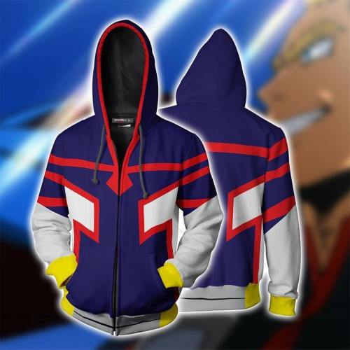 My Hero Academia Anime Cosplay Costume Sweatshirt Zip Up Hoodie C