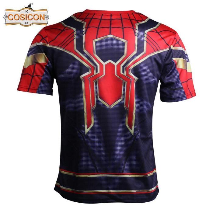 Avengers Infinity War Spider-Man T-Shirts Cosplay Costume