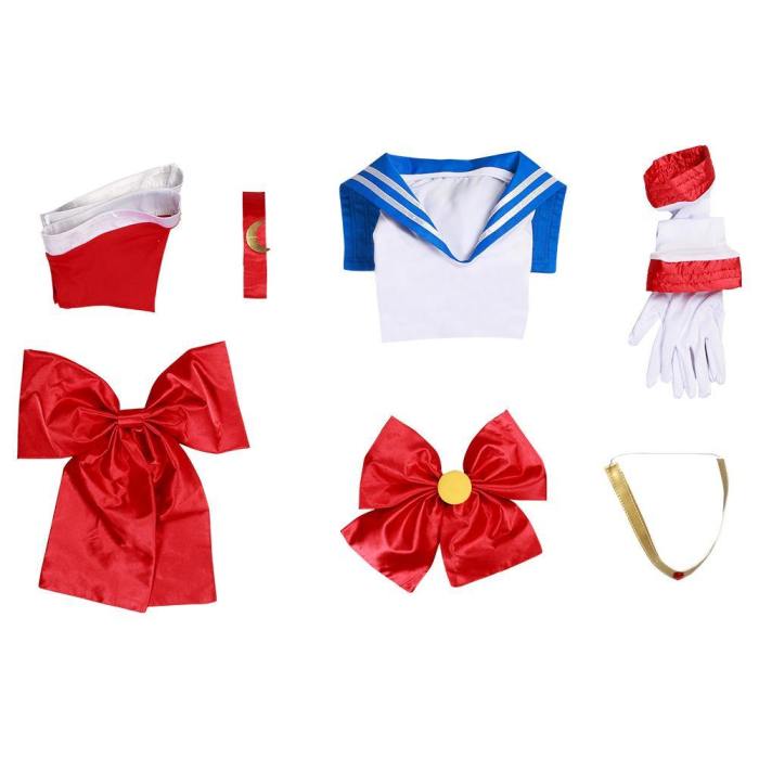 Anime Sailor Moon-Sailor Moon/Tsukino Usagi Kids Grils Dress Outfits Halloween Carnival Suit Cosplay Costume