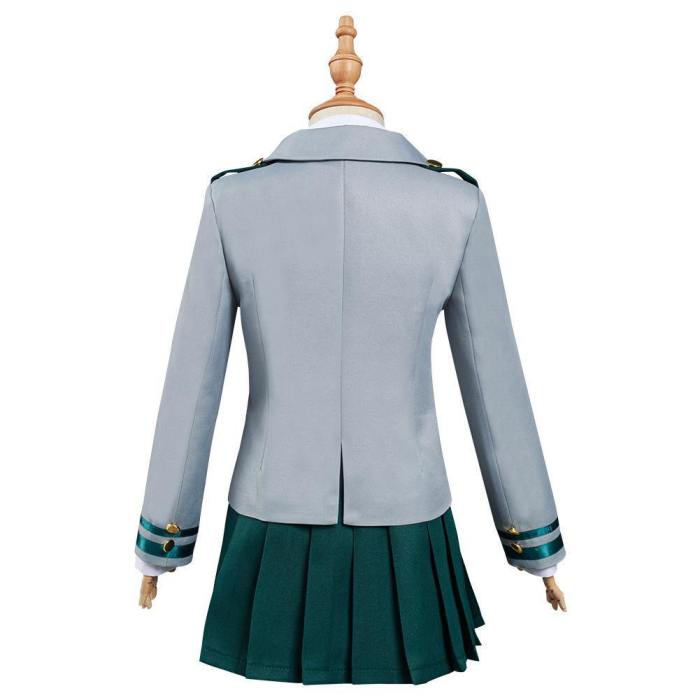 My Hero Academia Ochaco Uraraka Asui Tsuyu Kids Girls Uniform Skirt Outfits Halloween Carnival Suit Cosplay Costume