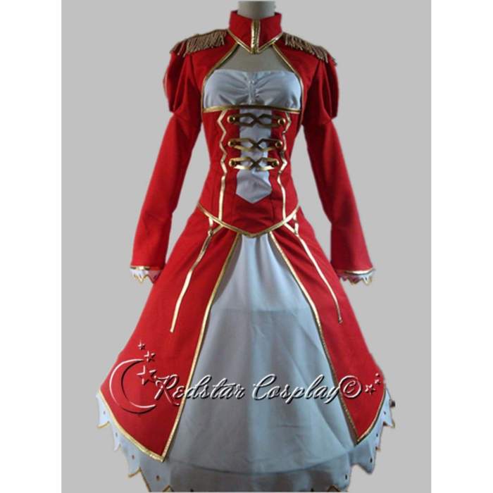 Fate/Stay Night Saber 2 Red Dress Cosplay Costume - Custom-made in Any size