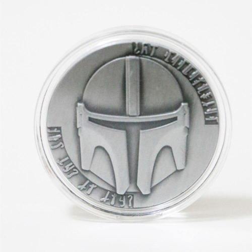 Star Wars The Mandalorian Bounty Hunter Boba Fett Collect Metal Coin