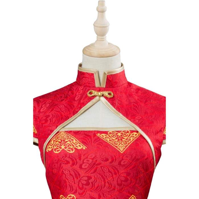 Fate Extella Link Nero Saber Cheongsam Red Dress Cosplay Costume