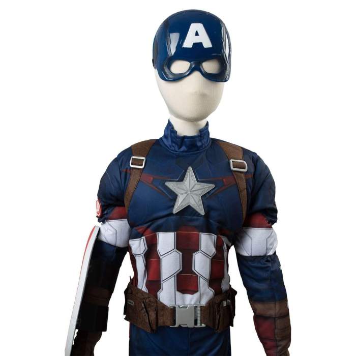 Marvel Avengers Captain America Costume For Kid Cosplay Costume