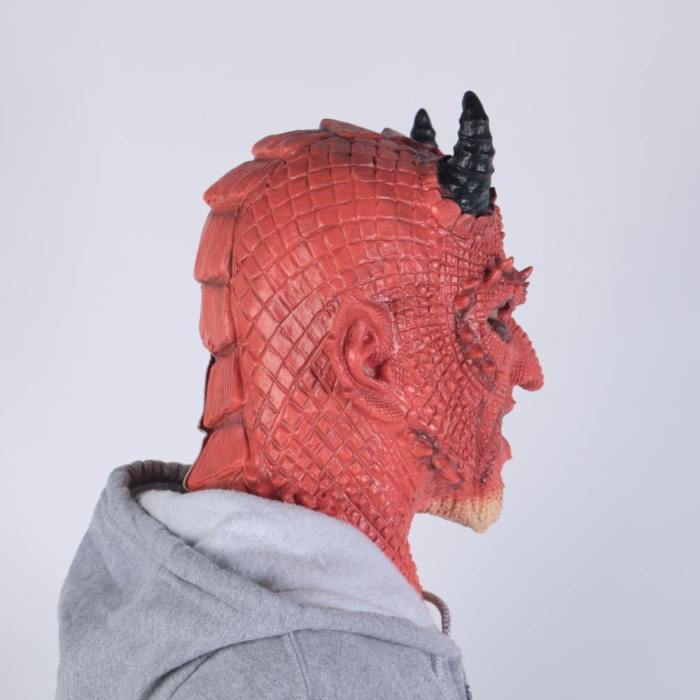 Game Diablo 3 Boss Demon Belial Cosplay Prop Kids Adult Latex Mask Helmet Horn Headwear Gloves Paw Party Halloween Carnival Suit