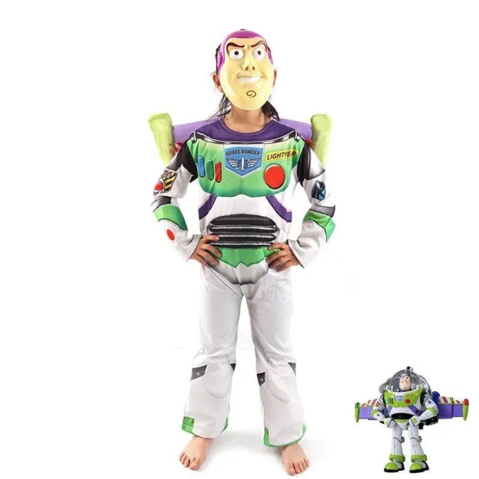 Boys Toy Story Buzz Lightyear Costume For Halloween Cosplay Deluxe