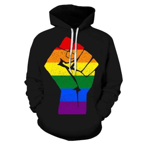 Pride Black 3D - Sweatshirt, Hoodie, Pullover