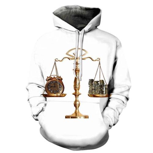 Time & Money Balance 3D - Sweatshirt, Hoodie, Pullover