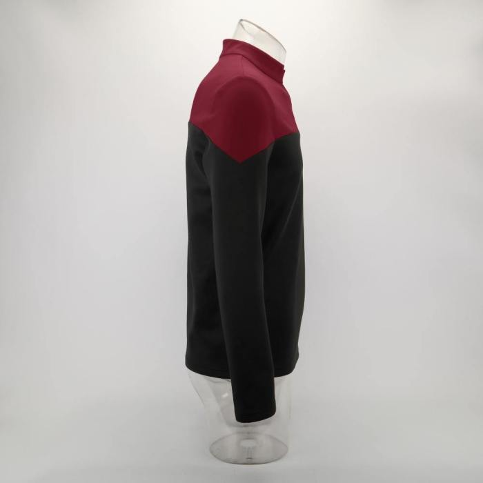 Star Trek Picard Startfleet Uniform New Engineering Red Top Shirts Halloween Cosplay Costume