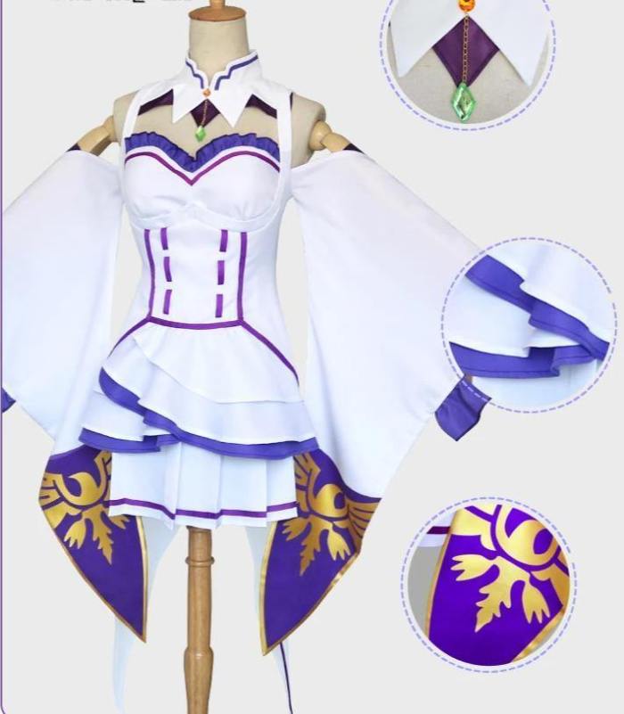 Re Life In A Different World From Zero Emilia Dress Costume