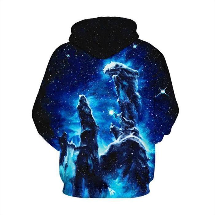 Mens Hoodies 3D Graphic Printed Galaxy Pullover