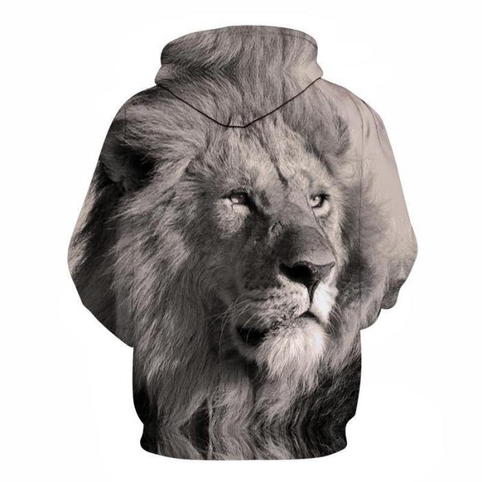 Strong Lion 3D - Sweatshirt, Hoodie, Pullover